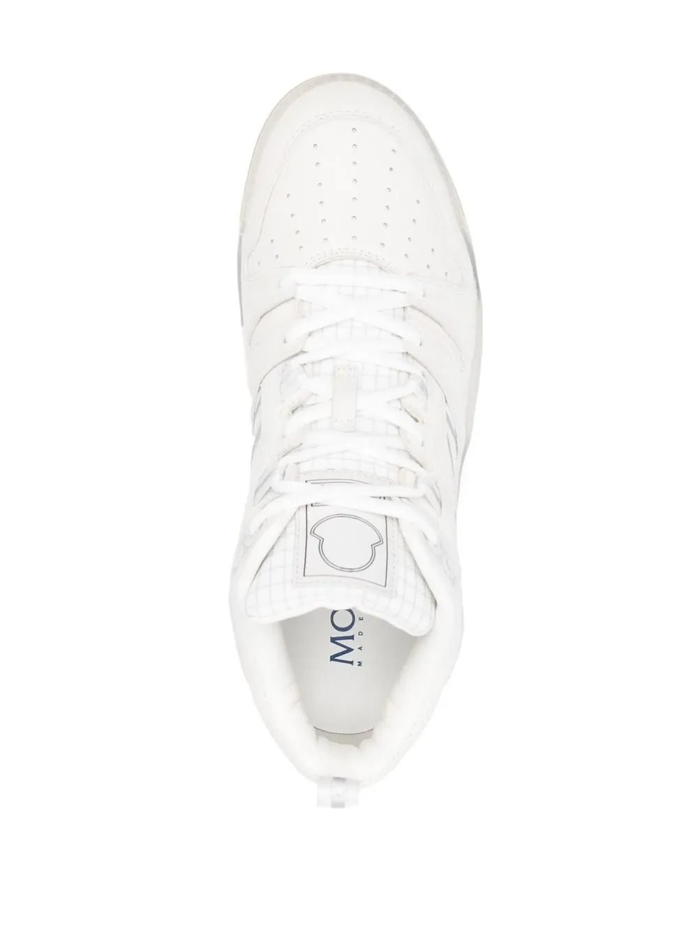 【MONCLER】 PIVOT MID SNEAKERS ホワイト Moncler White Pivot Mid Sneakers | ModeSens
