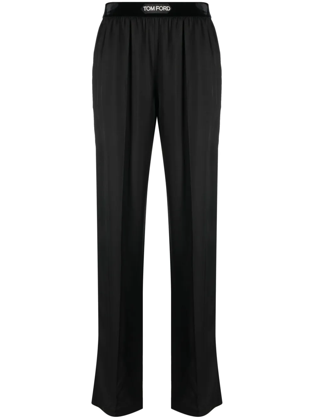 TOM FORD pantalon droit à taille logo | noir | Image 1
