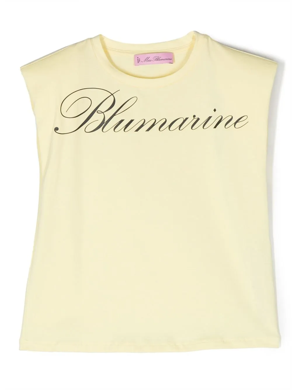 

Miss Blumarine butterfly-print detail T-shirt - Yellow