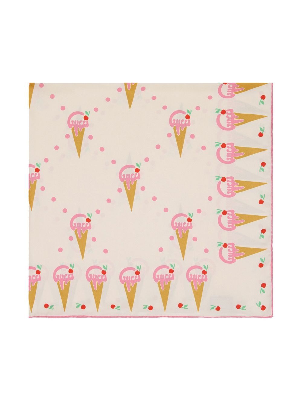 Gucci GG Ice cream-print Silk Scarf - Farfetch