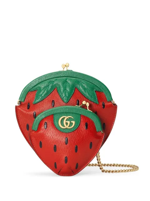 Gucci Double G strawberry bag