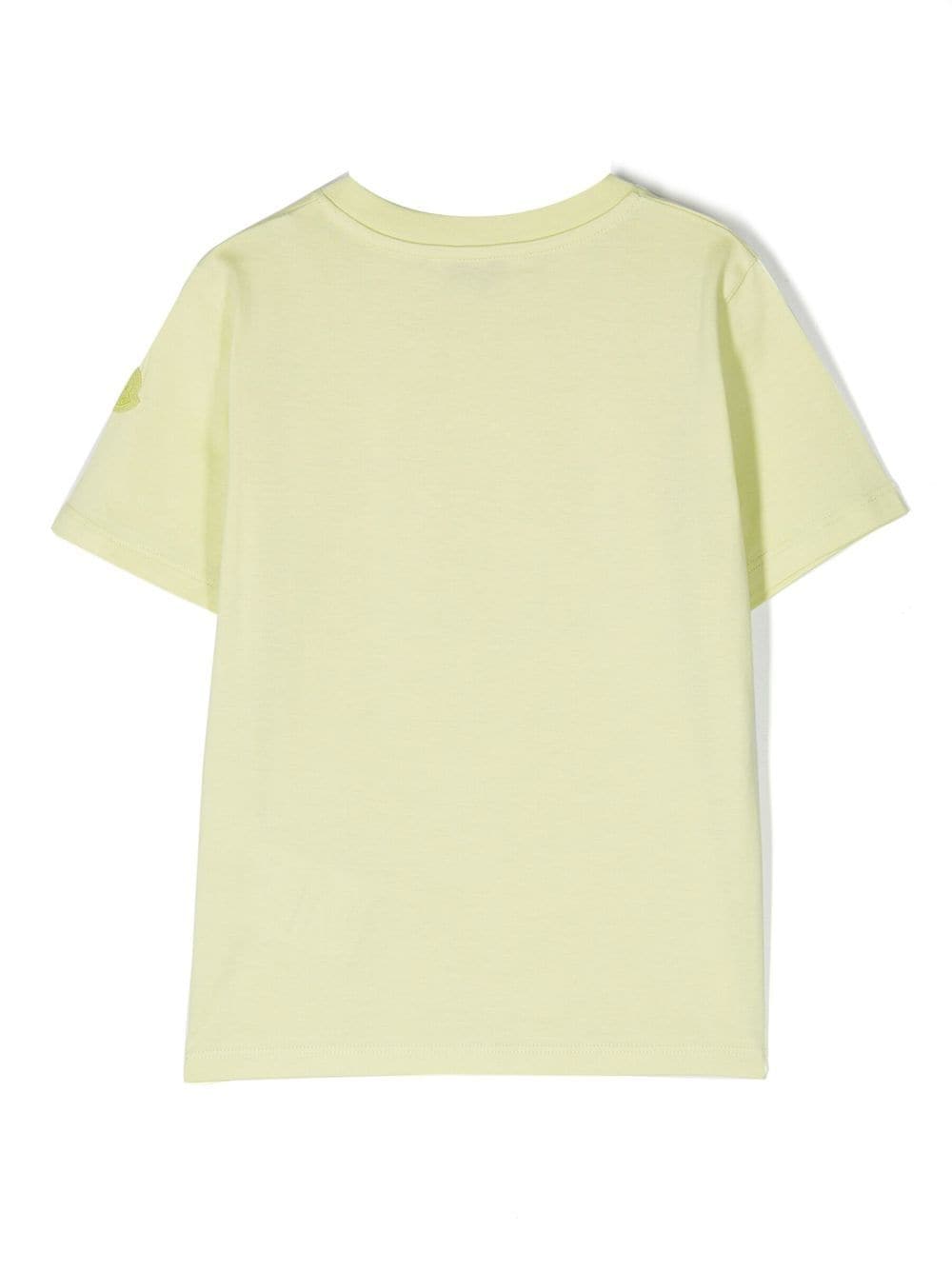 Moncler Enfant T-shirt met logo - Groen