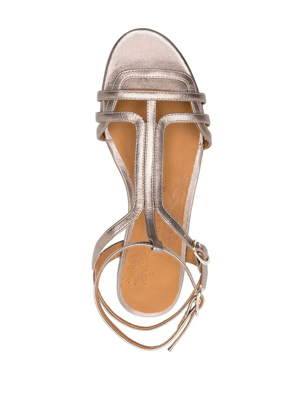 Chie Mihara 15mm Leather Open-toe Sandals In Grey