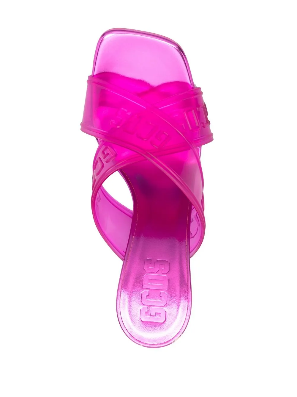 Gcds Translucent crisscross Sandals Farfetch