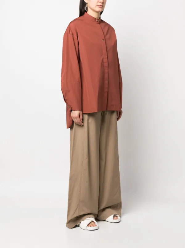 Studio Nicholson ロングスリーブ シャツ | ブラウン | FARFETCH JP