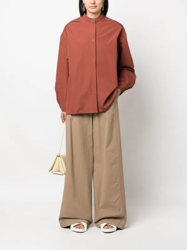 Studio Nicholson ロングスリーブ シャツ | ブラウン | FARFETCH JP