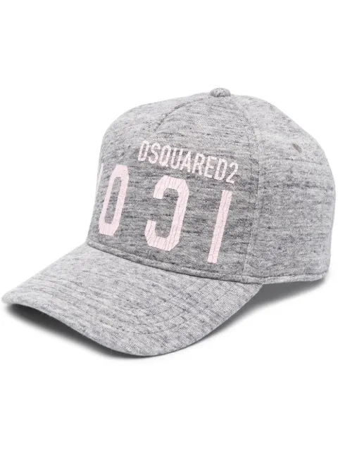 DSQUARED2 logo-print cotton cap
