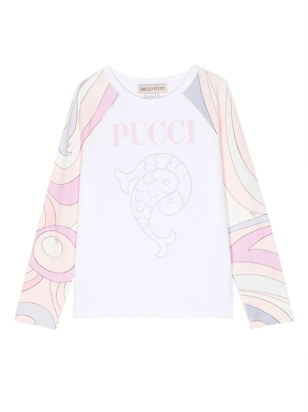 

PUCCI Junior logo-print long-sleeve T-shirt - White