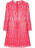 Giambattista Valli open-knit cotton dress - Pink