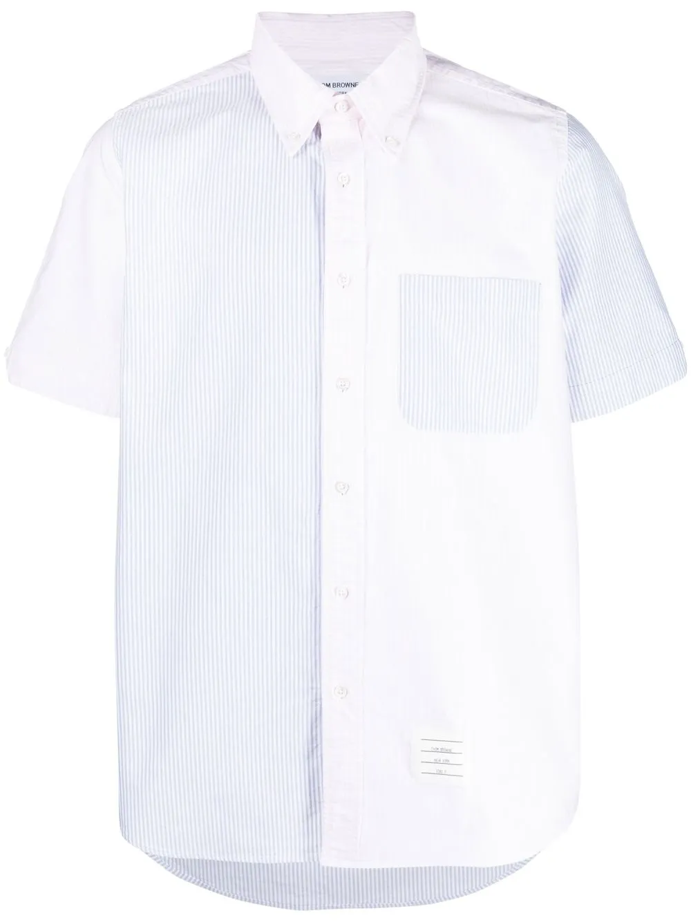 

Thom Browne short sleeve striped shirt - Pink