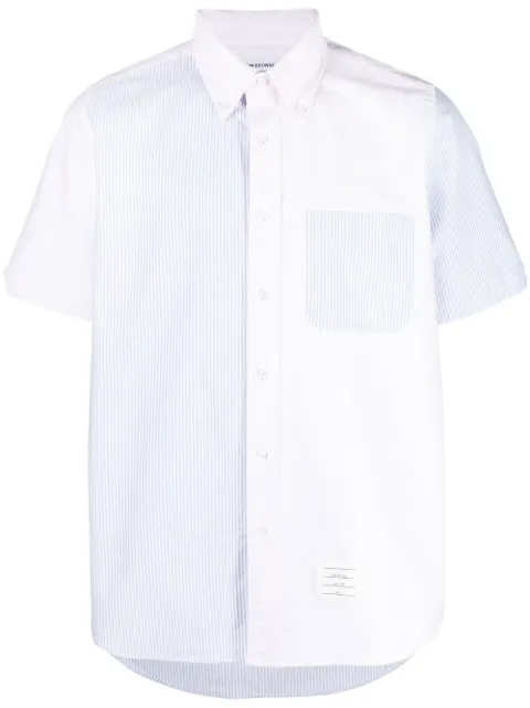 Thom Browne camisa manga corta con rayas estampadas 
