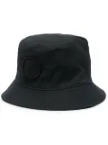 Stone Island tonal embroidered-logo bucket hat - Black