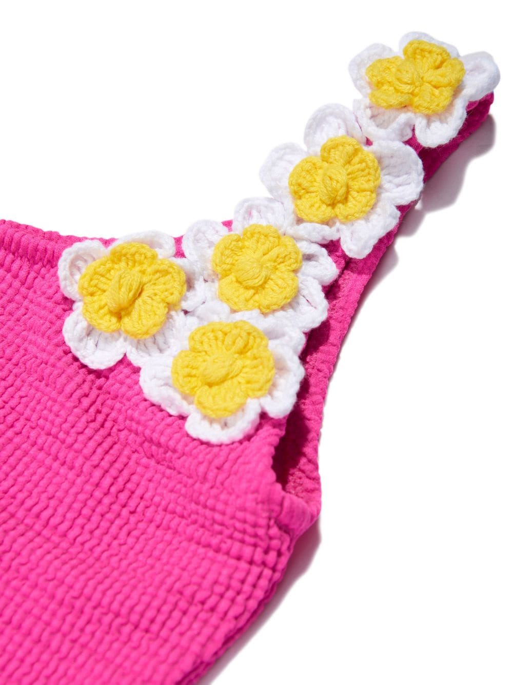 Shop Nessi Byrd Crinkled One-shoulder Swimsuit In Pink