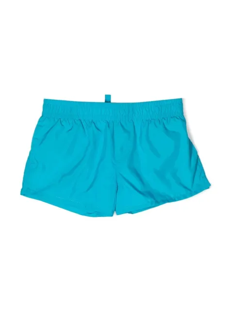 DSQUARED2 KIDS shorts de playa con logo estampado