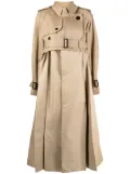 sacai belted trench coat - Brown