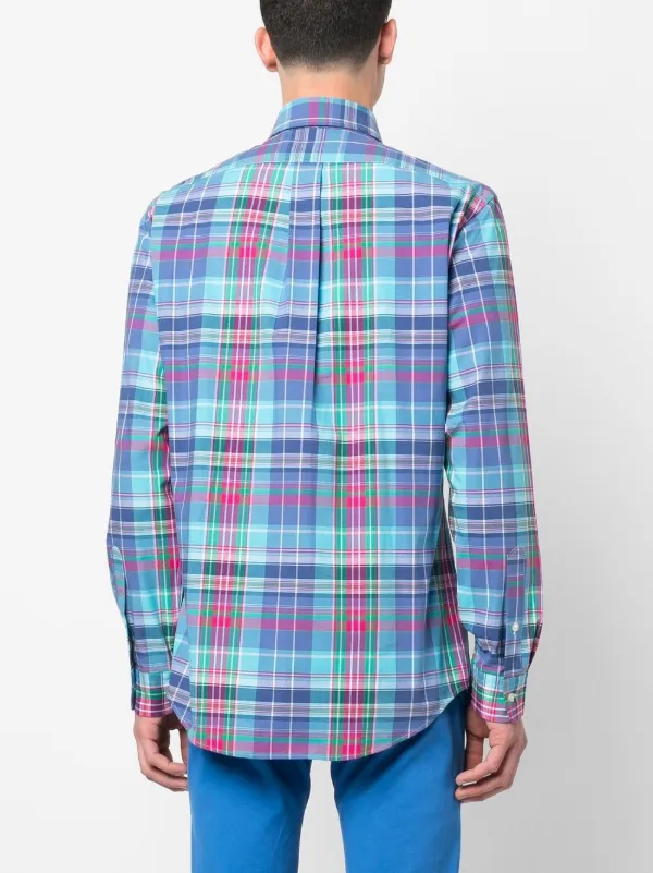 Polo mens plaid shirts Clearance