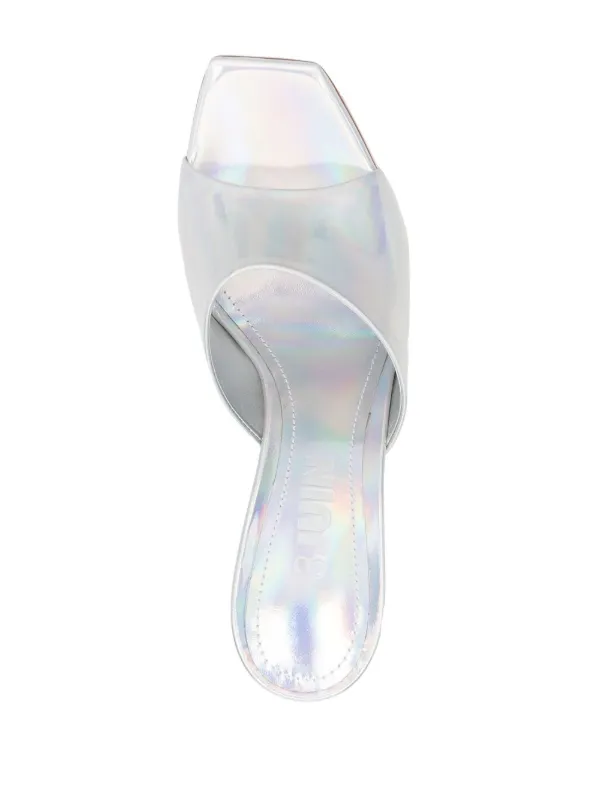 vintage ミュール37 vintage ミュール37 Gold Pearl & Crystal-Embellished Cap-Toe