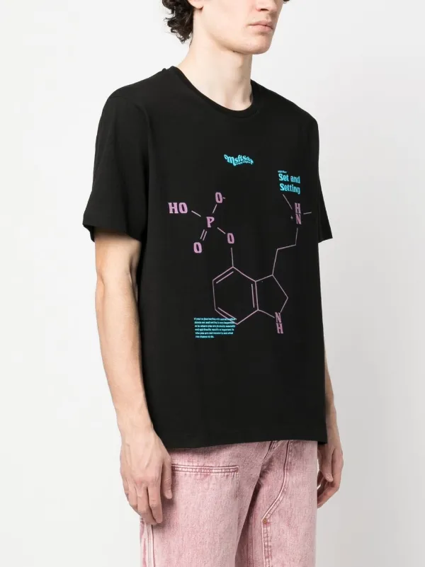 【関税 送料無料】MSFTSREP グラフィック コットン Tシャツ MSFTSrep グラフィック Tシャツ | ブラック | FARFETCH JP