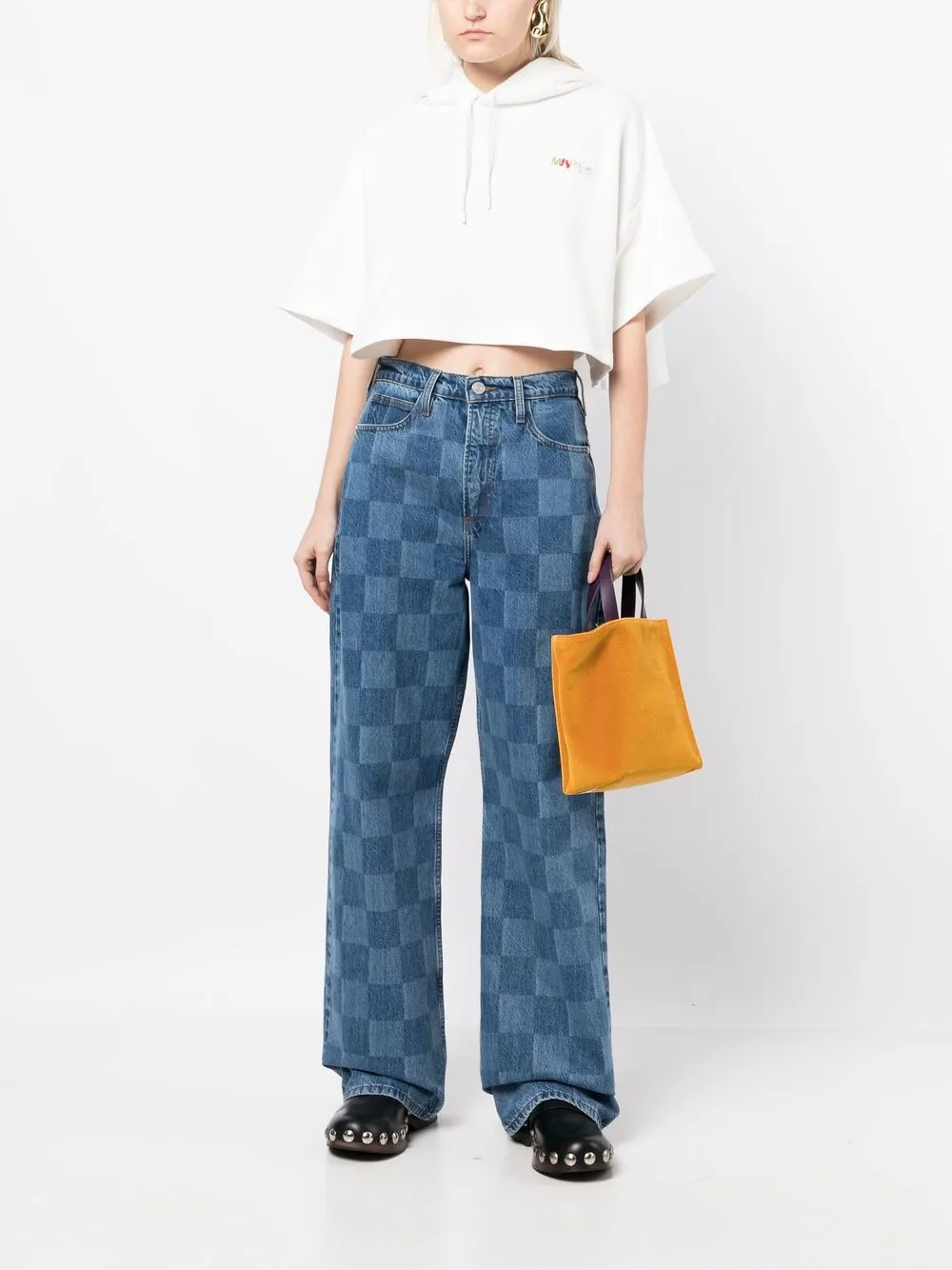 Marni Cropped hoodie - Wit