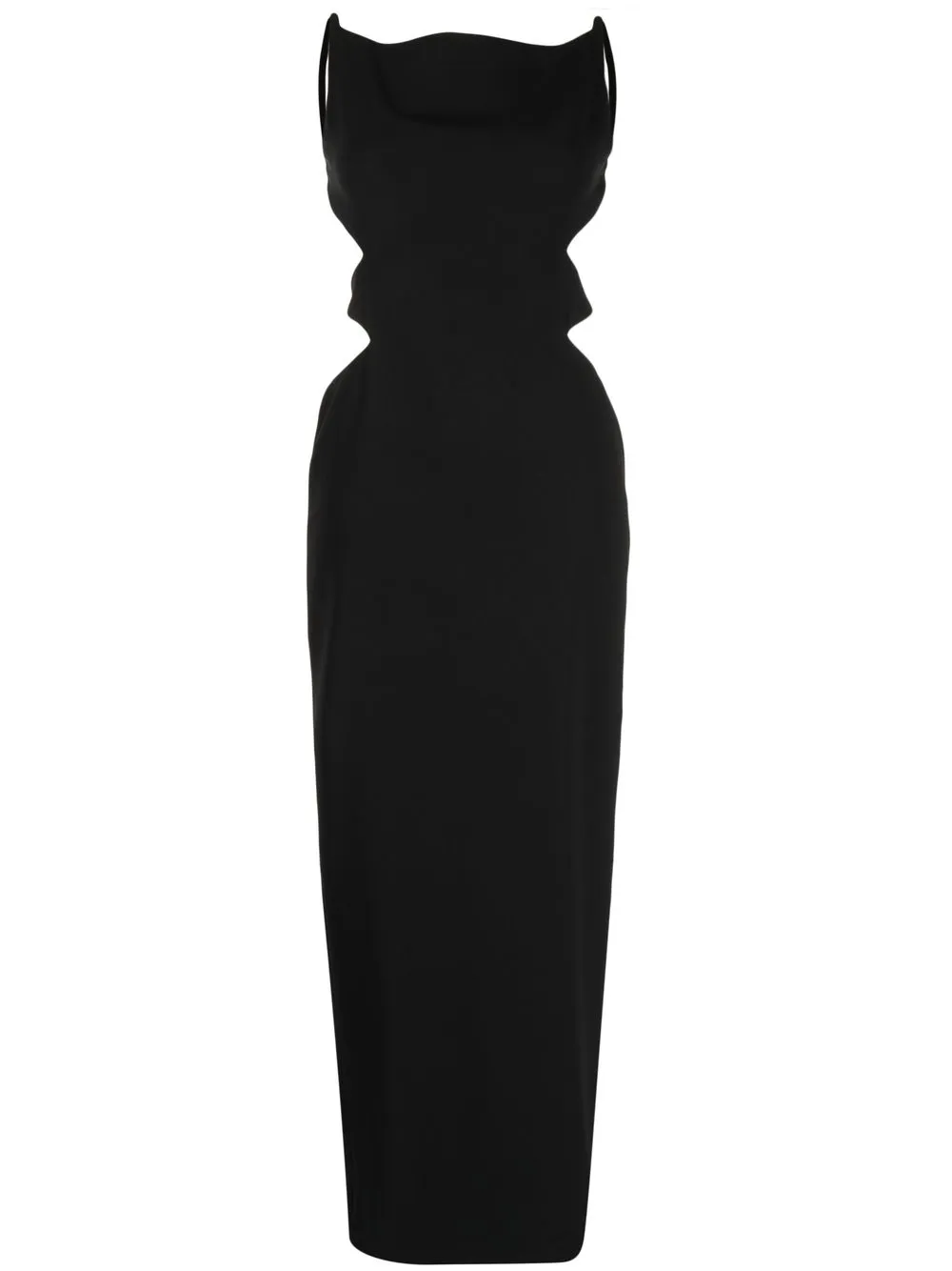 

De La Vali Gianetta backless gown - Black