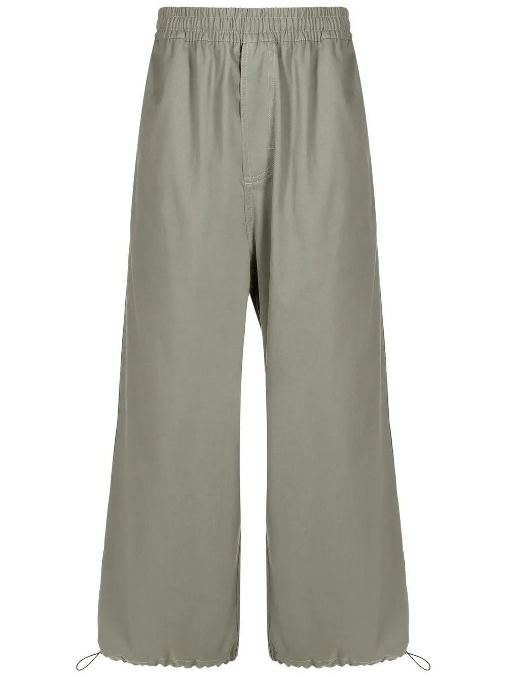 Àlg Calça wide leg com patch de logo | Verde | Image 1