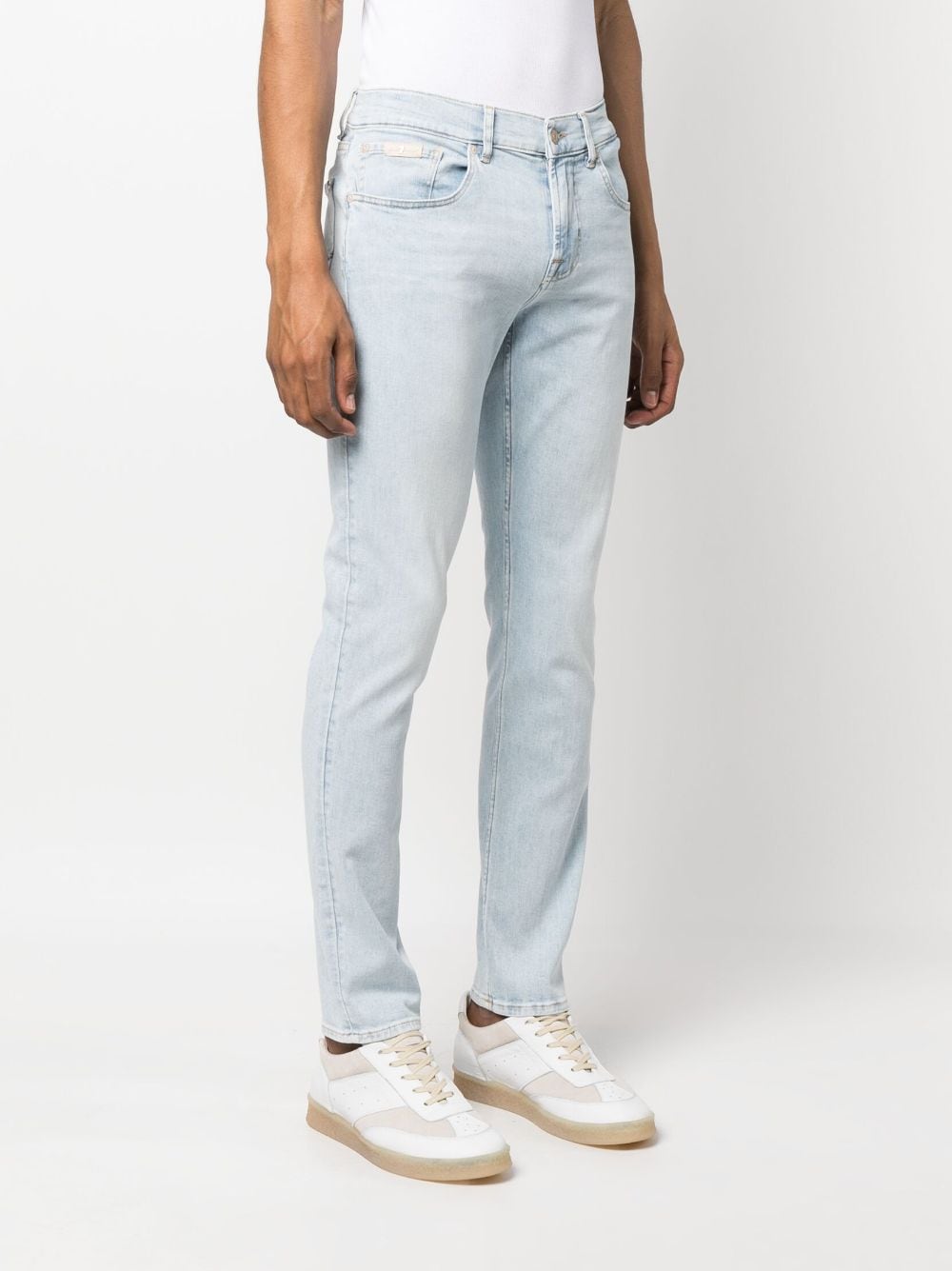 7 for all mankind slim-fit denim trousers - blue