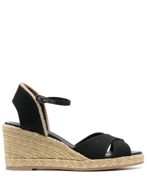 Stuart Weitzman espadrilles Mirela 80 mm à bout ouvert 