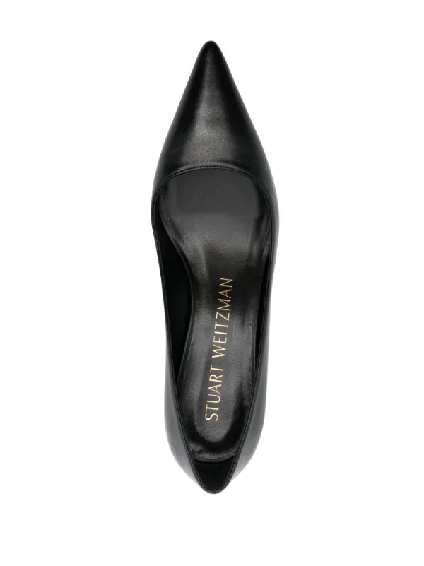 Stuart Weitzman ポインテッドトゥ パンプス | ブラック | FARFETCH JP