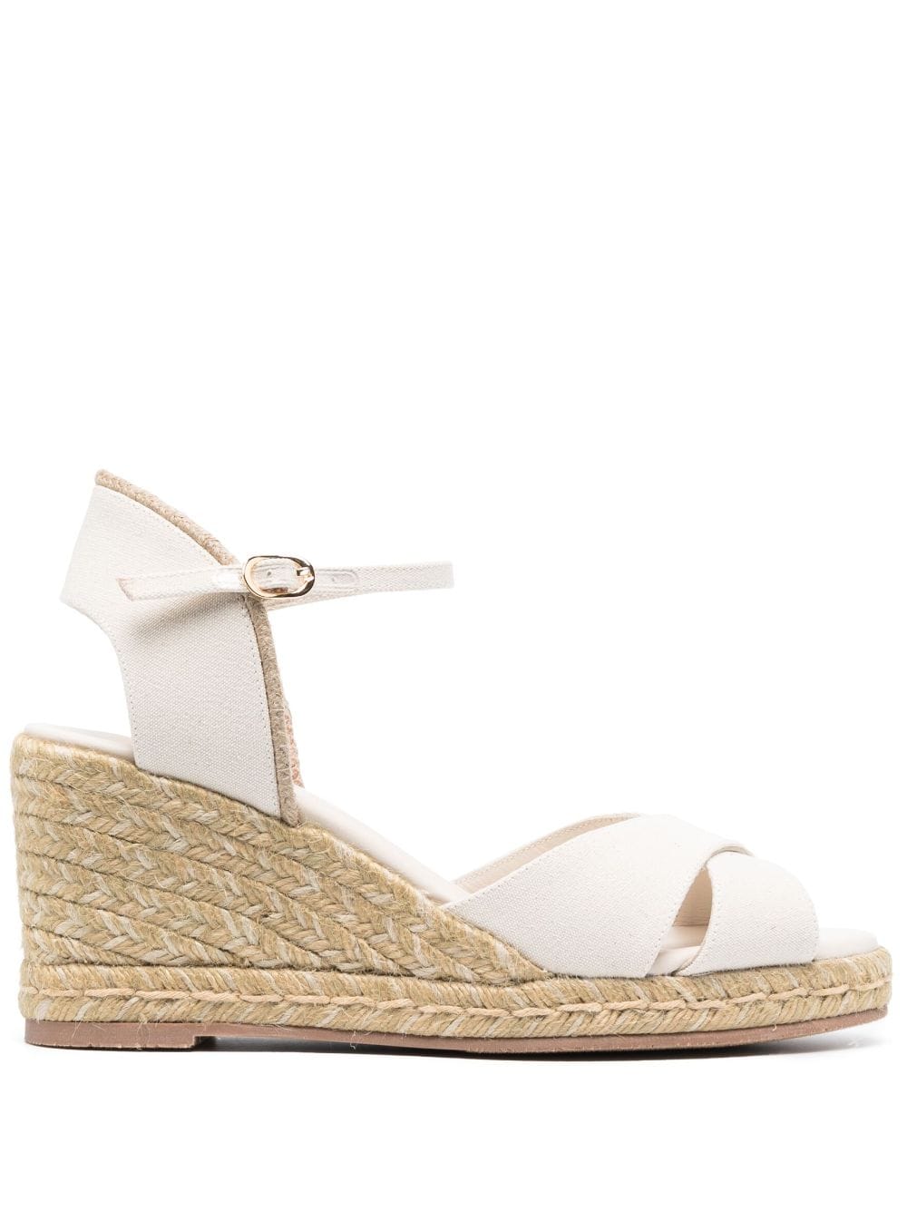 Stuart Weitzman Mirela Open-toe 80mm Espadrilles In White