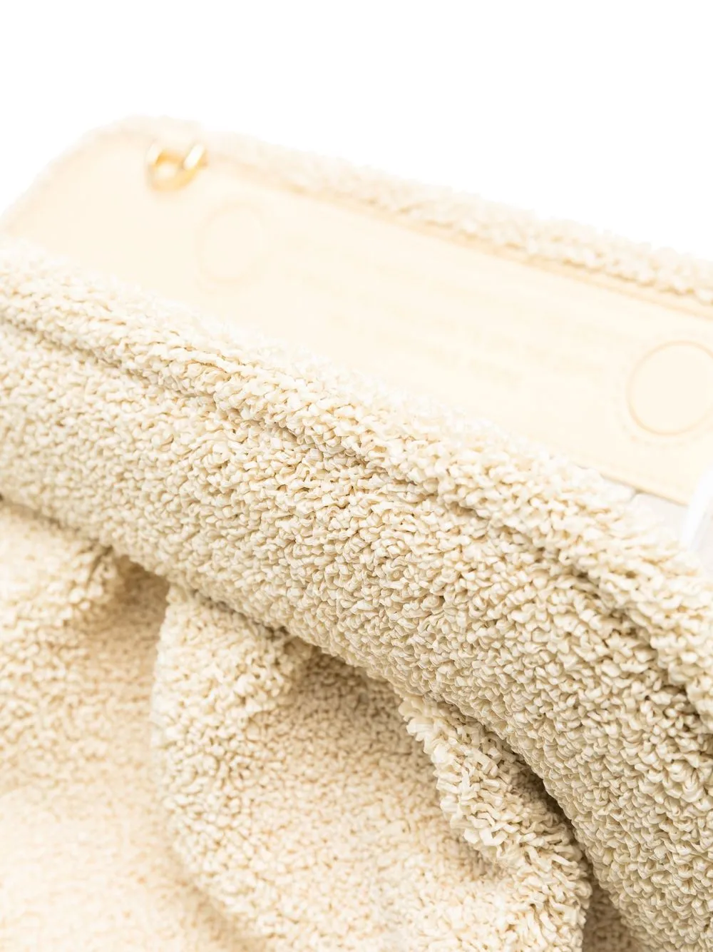 Themoirè Re-fur Clutch Bag In Gelb