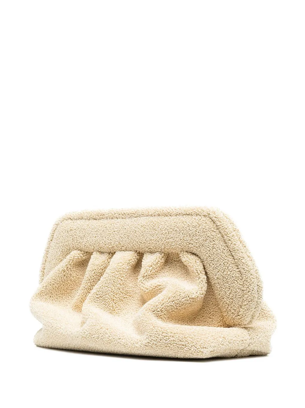 Themoirè Re-fur Clutch Bag In Gelb