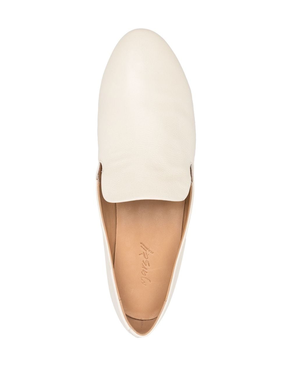 Shop Marsèll Slip-on Leather Loafers In Neutrals