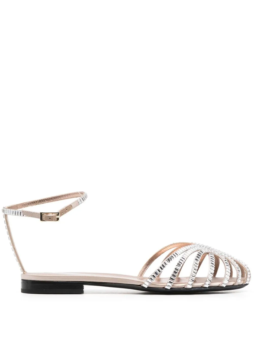 

Alevì Rebecca crystal-embellished sandals - Neutrals