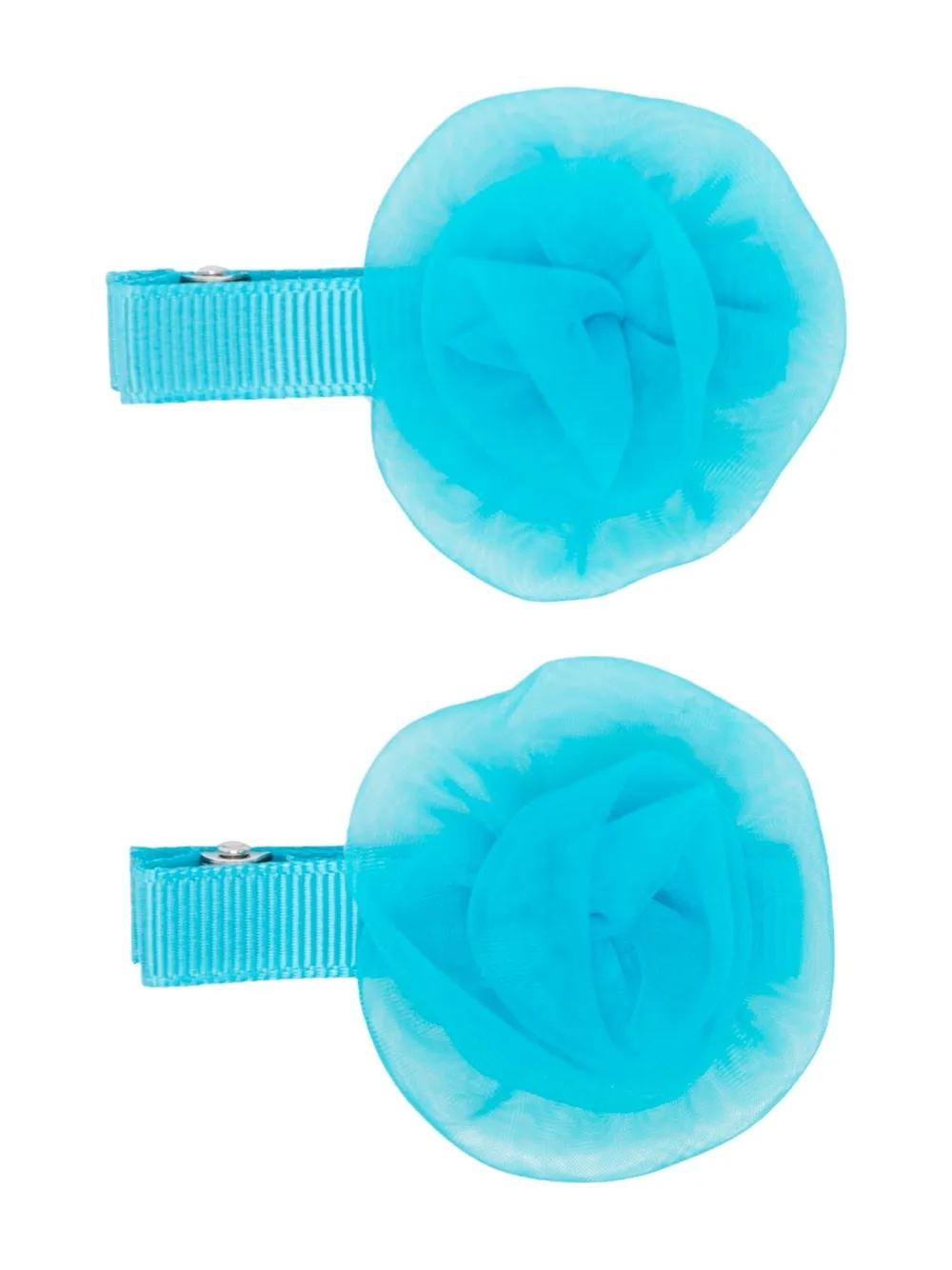 Abel & Lula Kids' Two-pack Faux-flower Hair Clips In Blue