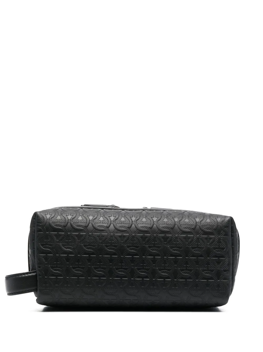 

Ferragamo logo-print leather beauty case - Black