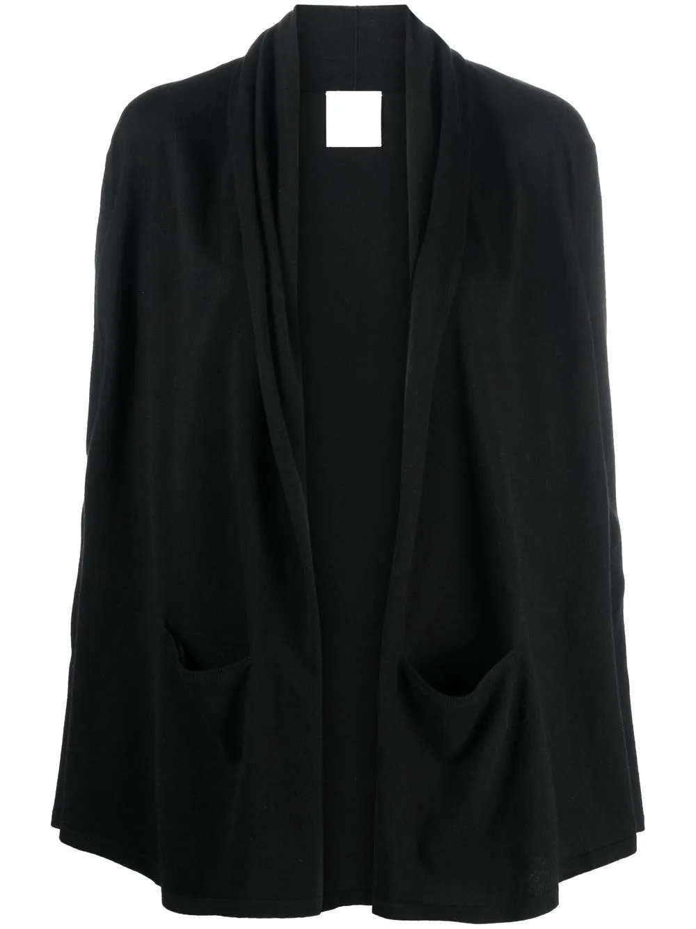 

Allude open-front cowl-neck top - Black