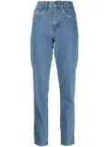 TWINSET logo-embroidered tapered jeans - Blue