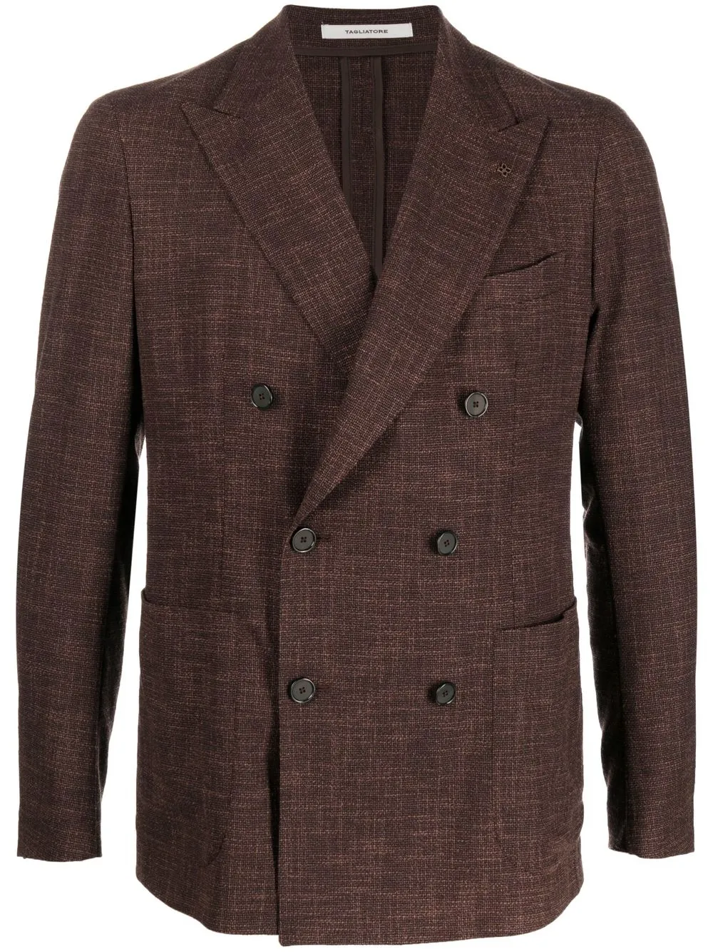 

Tagliatore double-breasted blazer - Brown