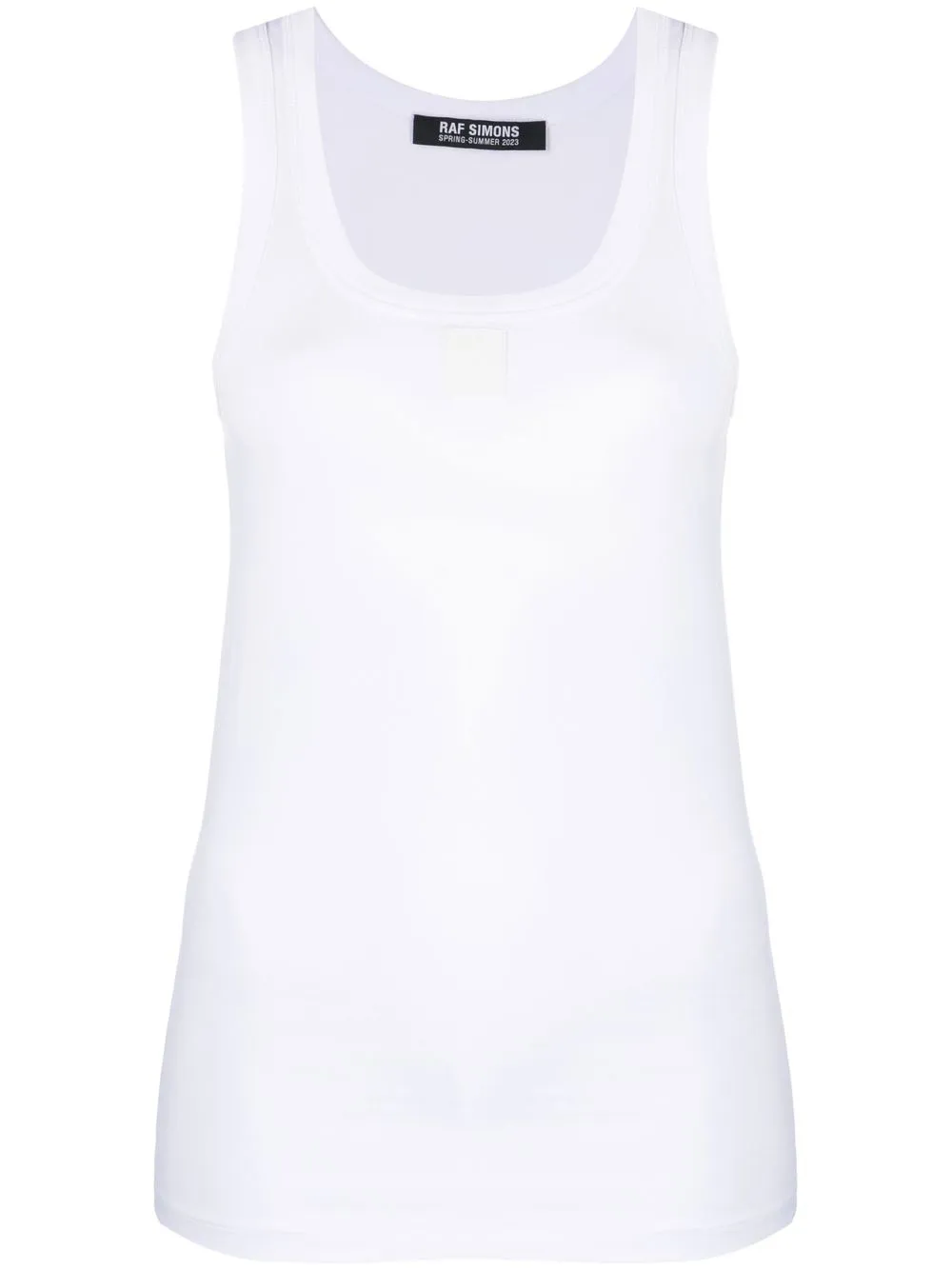 

Raf Simons logo-patch tank top - White