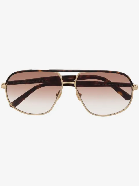 TOM FORD Eyewear Occhiali da sole con montatura stile pilota