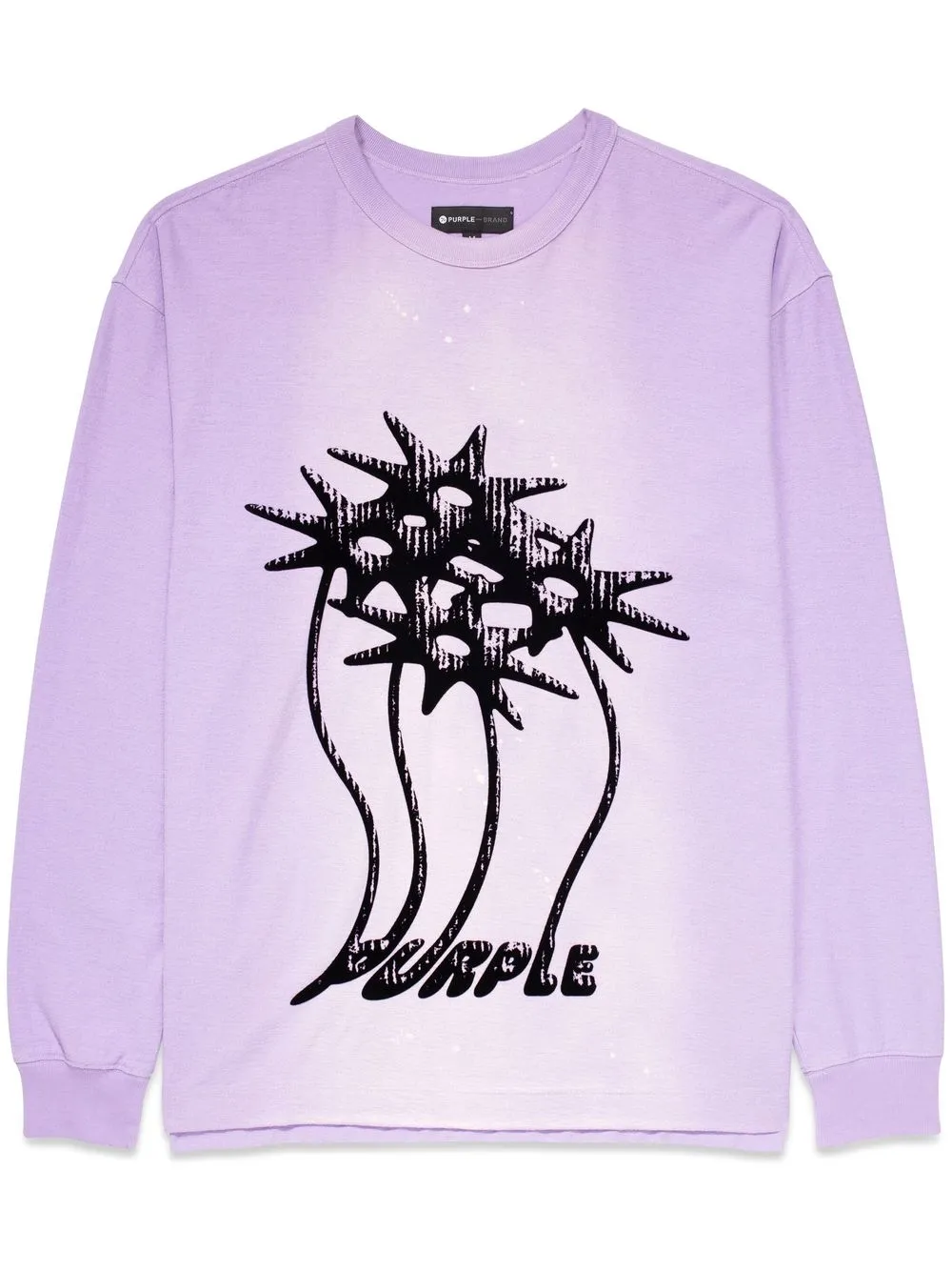 

Purple Brand Flower Palm printed T-shirt