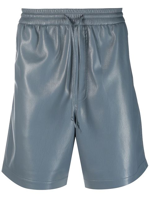 Nanushka Bermudas aus Faux-Leder