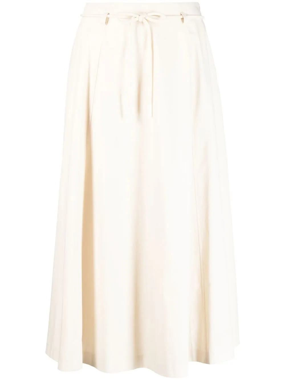 

Peserico A-line tied-waist midi skirt - Neutrals