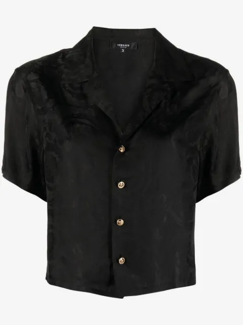 Versace Barocco jacquard pajama top