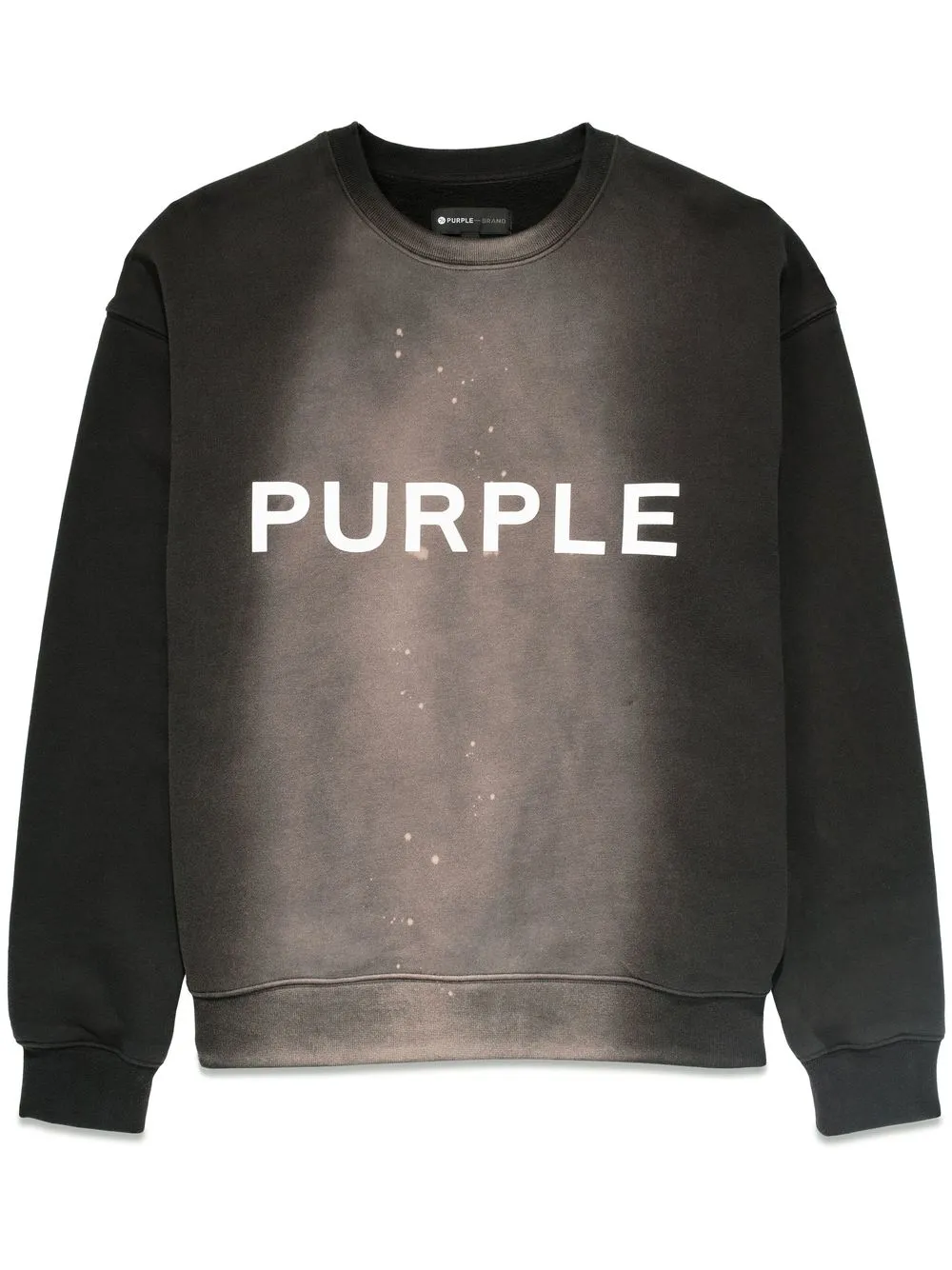 

Purple Brand logo-print crew-neck sweatshirt - Black