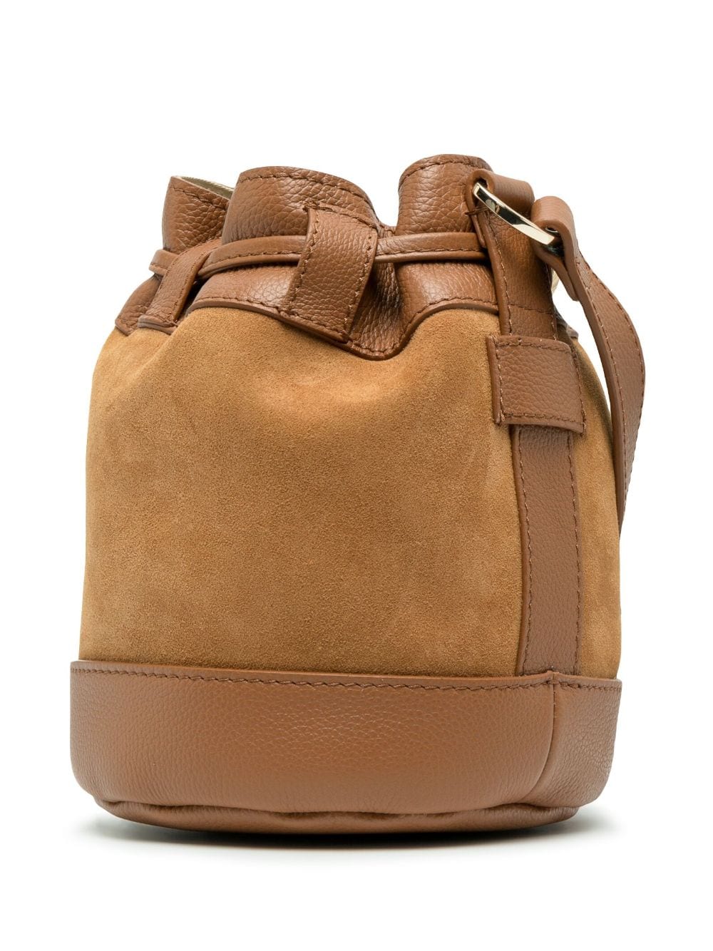 Shop See By Chloé Small Vicki Suede Bucket Bag In Brown