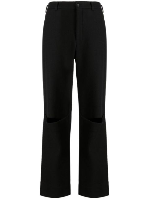 Comme des Garcons Homme Plus cut-out straight-leg trousers Men