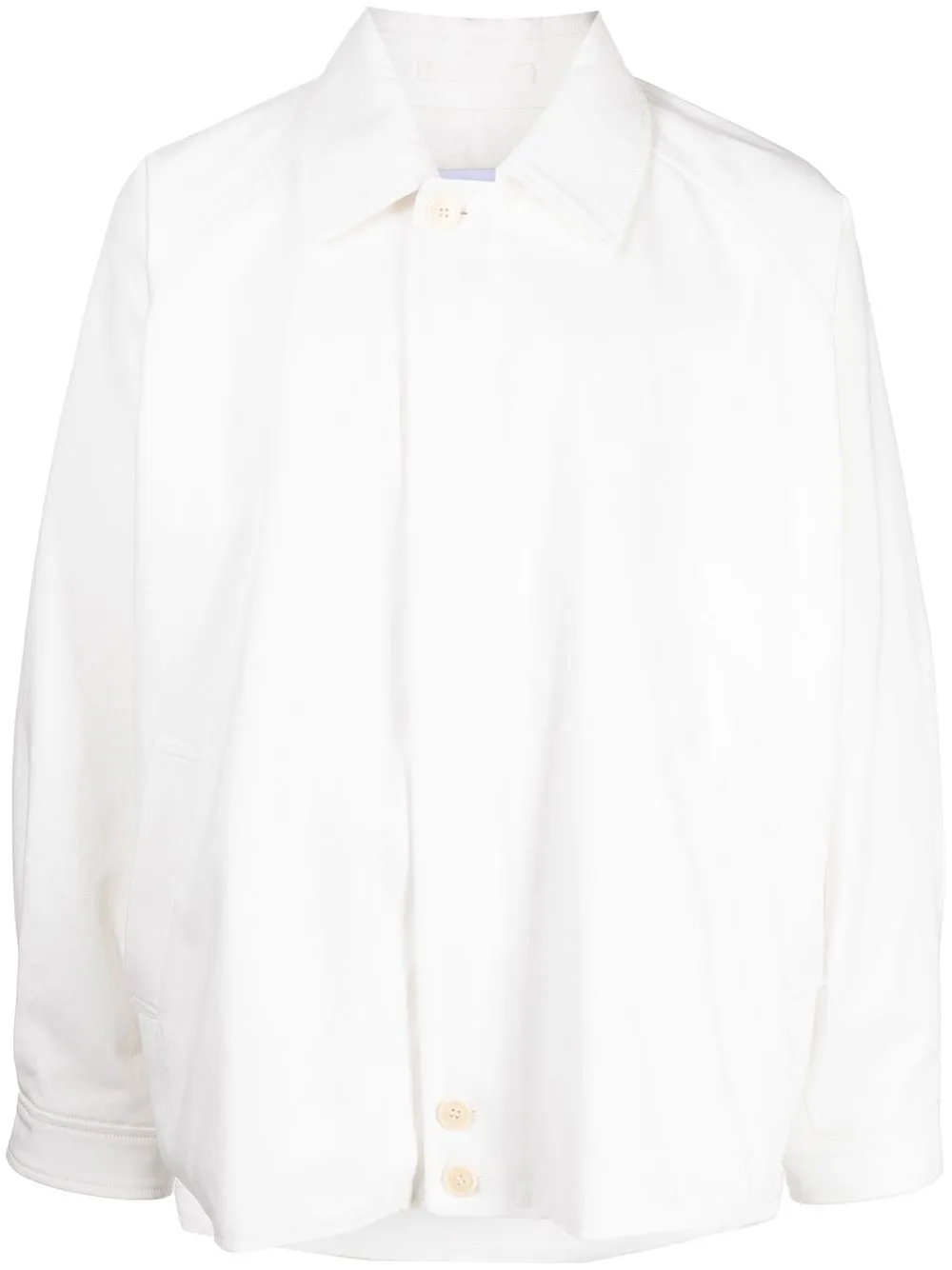 Hed Mayner Oversize Cotton Jacket In White ModeSens
