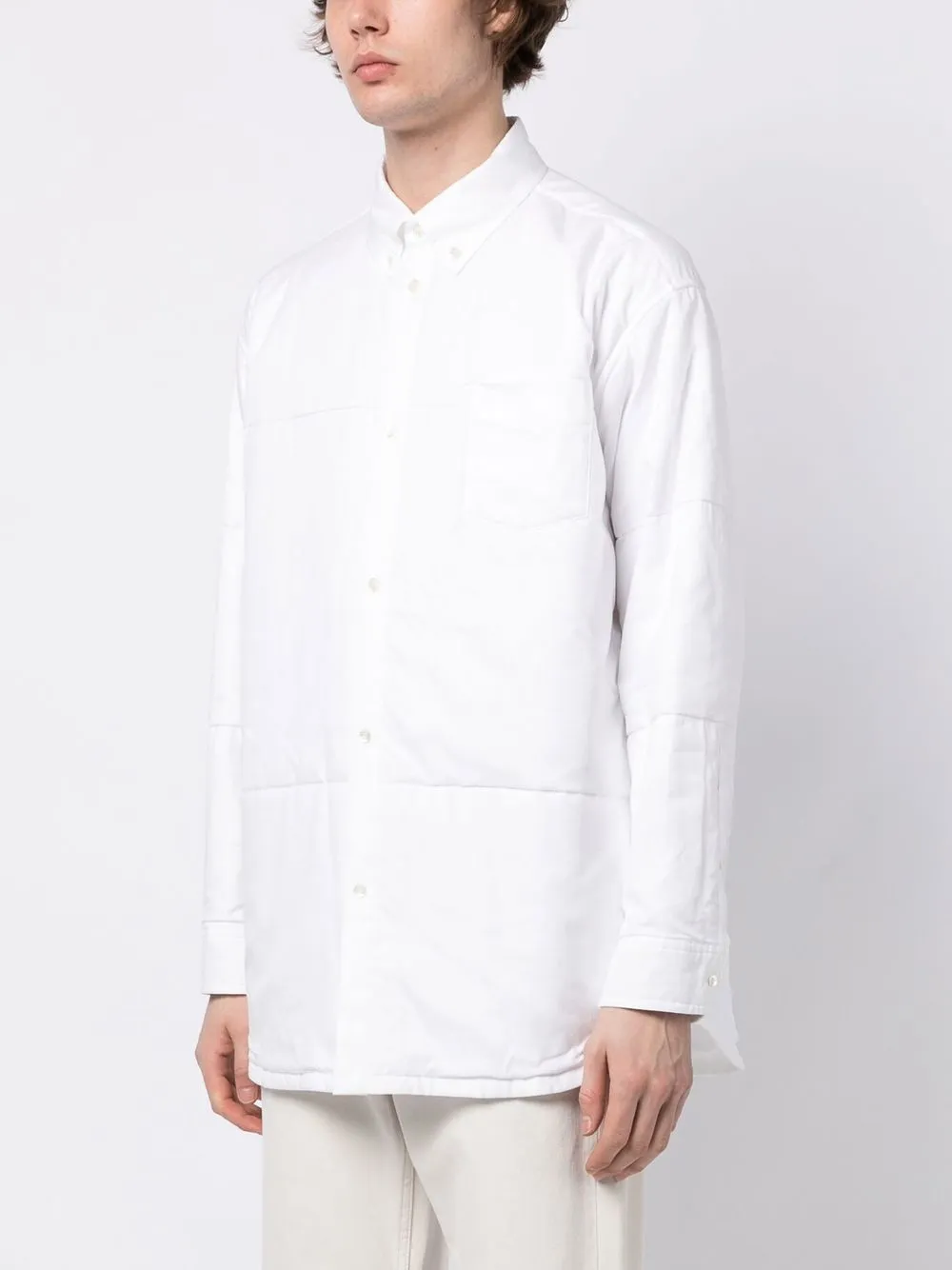 Shop Undercover Long-sleeve Shirt In White