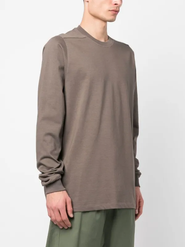Rick Owens long-sleeve Cotton T-shirt | Brown | FARFETCH GE
